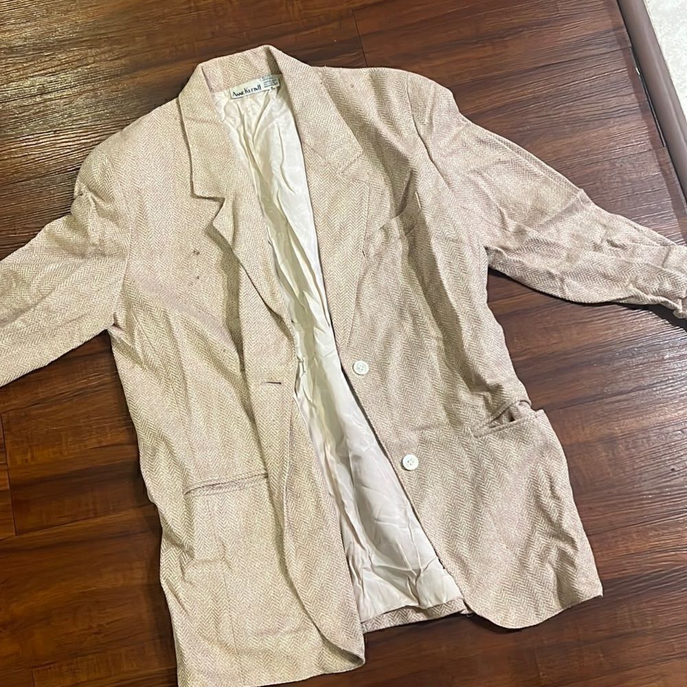 Anne Klein Coat - Jacket - Women’s Medium - LIKE NEW VINTAGE - Tan Buff Color